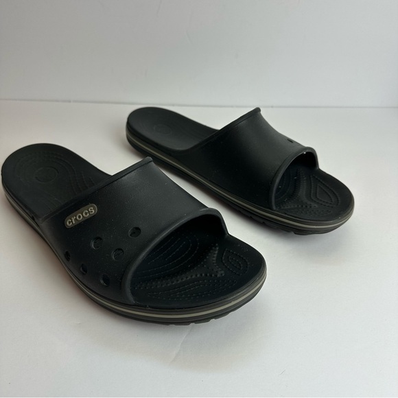 Crocs Crocband lll Sandals Men’s Size 11 Slide On Shoes Casual Waterproof Black - Picture 1 of 11